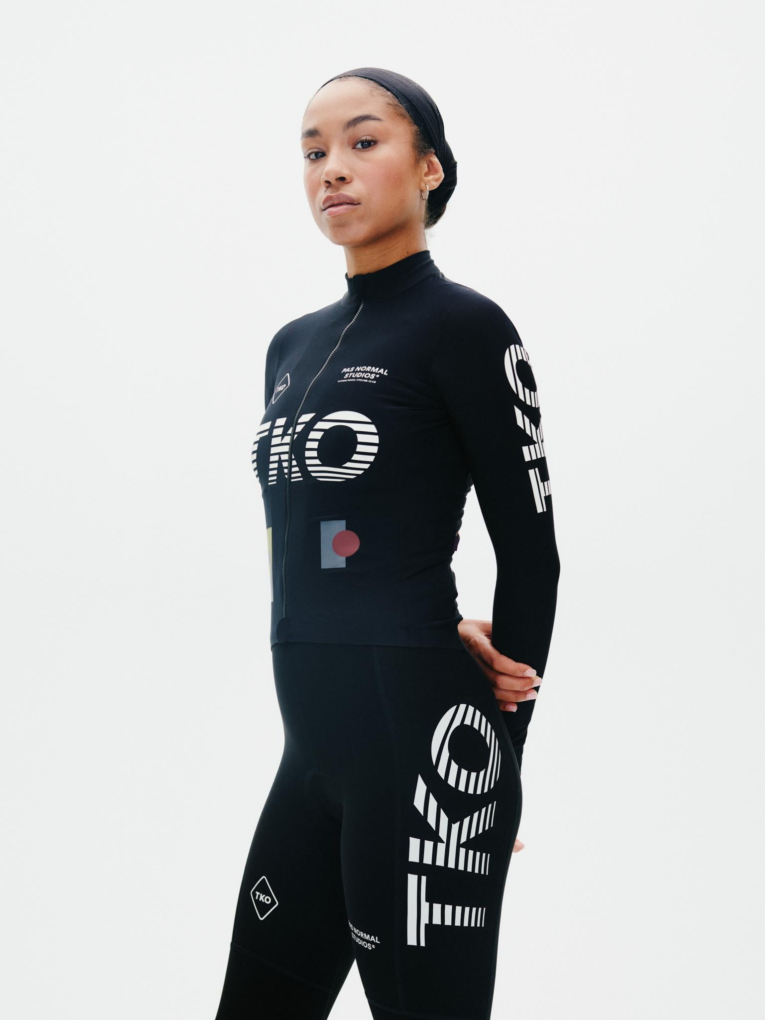 Women T.K.O. Mechanism Long Sleeve Jersey Black