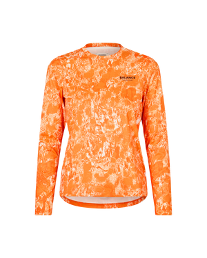 
                  
                    Cargar imagen en el visor de la galería, Women Balance Long Sleeve T-shirt Orange AOP
                  
                